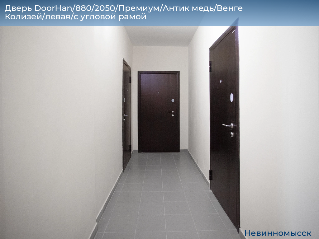Дверь DoorHan/880/2050/Премиум/Антик медь/Венге Колизей/левая/с угловой рамой, nevinnomyssk.doorhan.ru